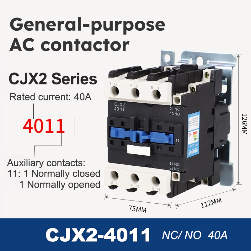CJX2-4011 (40A/NC/NO)