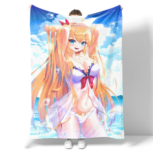 Bán buôn 100% Polyester jacquard dệt tùy chỉnh Anime nhân vật chăn đặc trưng chăn - Product Image 4