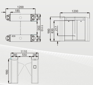 Sistema de seguridad con Control de acceso, torniquete de velocidad para Control de multitudes - Product Image 3