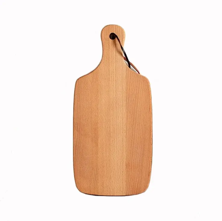 Venta al por mayor de tablas de cortar de madera maciza engrasada rectangular de bambú Acacia tabla de cortar de madera para uso doméstico tabla de quesos