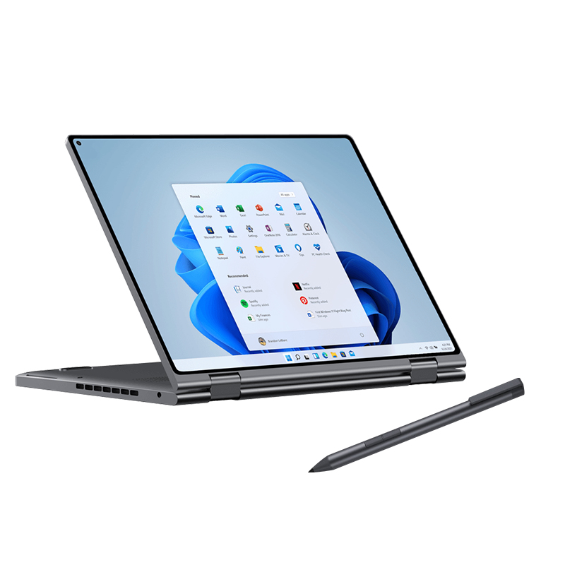 Grey Laptop + Pen