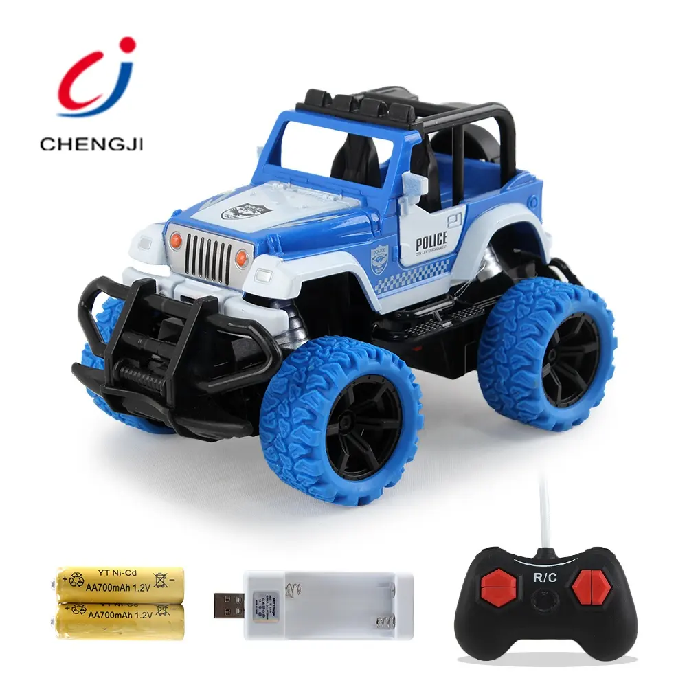 1:43 model 4 channel electric mini police rc remote control car with light