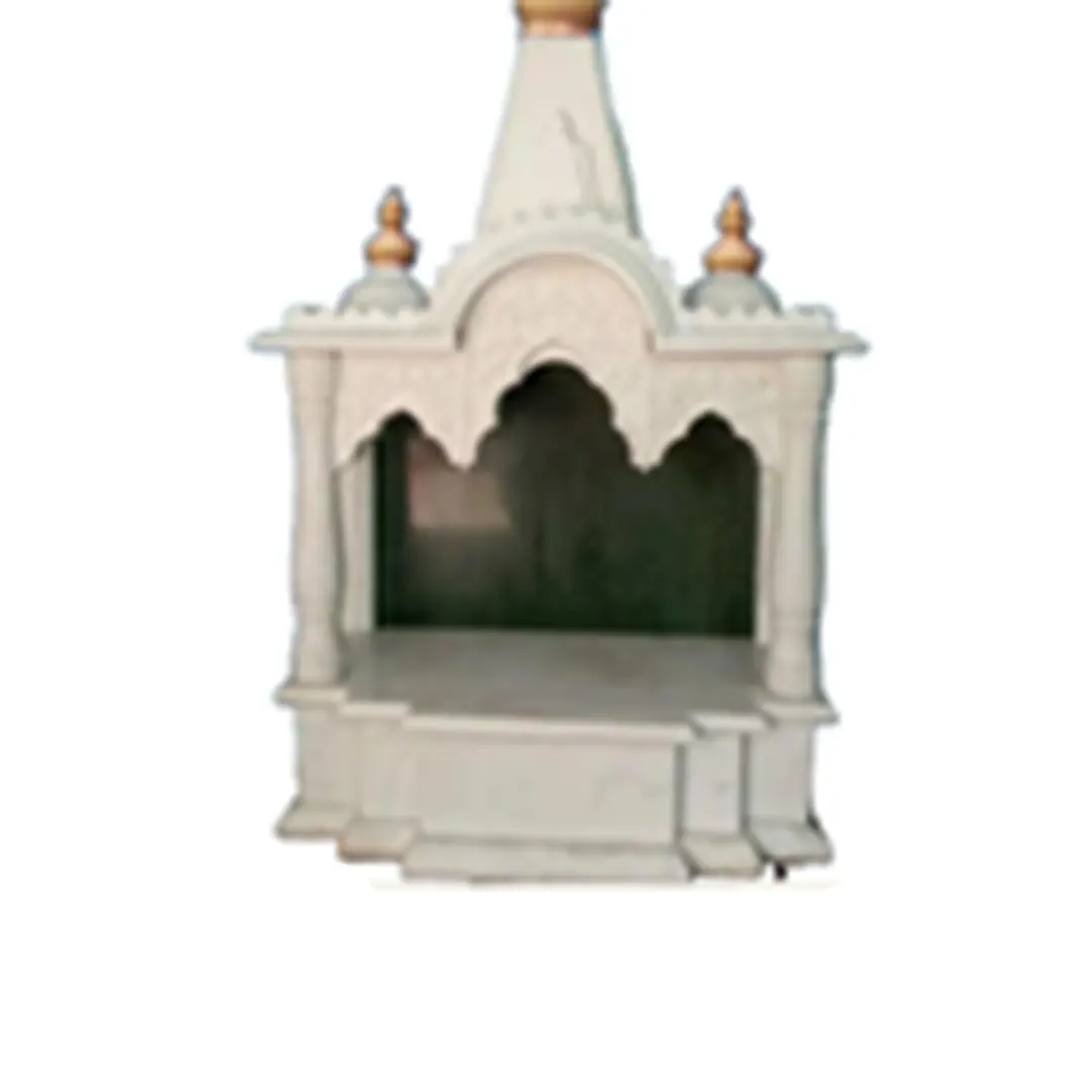 Прямая Продажа с завода, Хорошо продуманная скульптура из белого мрамора Fangshan, ручная резьба, индийская Храмовая скульптура