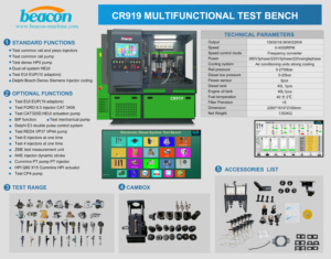 CR919 Common Rail Diesel Injector Pump for <strong>Test</strong> Bench 220V with 1-Year Warranty HEUI EUI EUP BIP VP37 VP44 RED4 Coding - Product Image 5