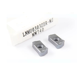 10ชิ้นตัวแทรกแบบหมุน LNMU0303ZER AH130 mj/ คาร์ไบด์ AH725สองด้านได้อย่างรวดเร็วเครื่องมือตัดแทรกฟีดเครื่องมือตัด lnmu 0303 - Product Image 6