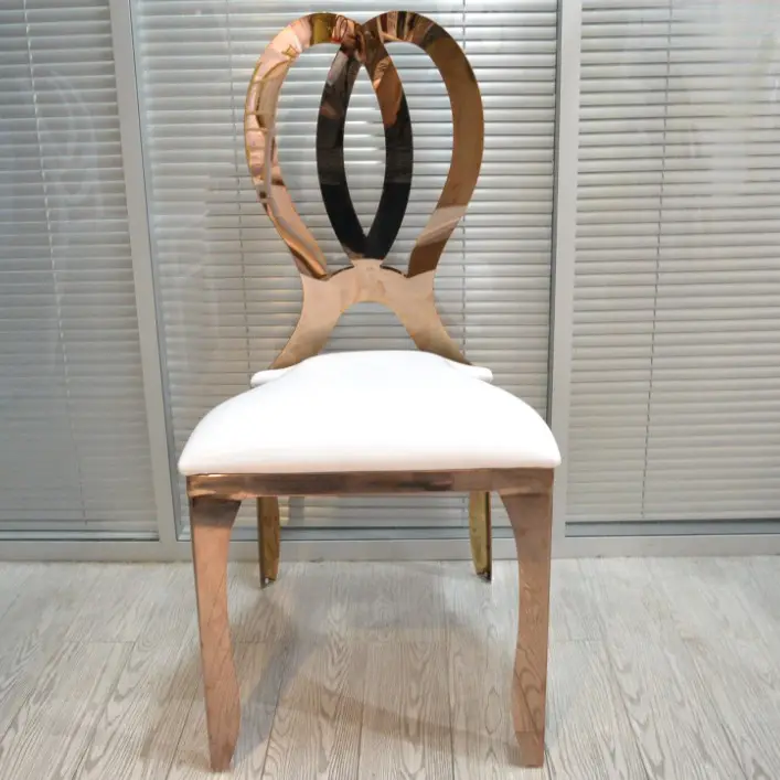 दुबई शैली स्टेनलेस स्टील कुर्सियों शादी कुर्सियों