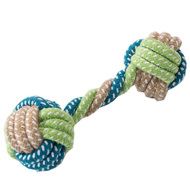 Three-color dumbbell blue and green