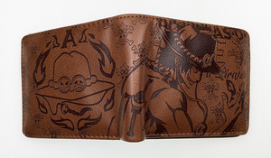 16デザイン高品質アニメモンキーD. Luffy Roronoa ZoroasショートPUエンボスウォレットジッパー付きギフト - Product Image 6