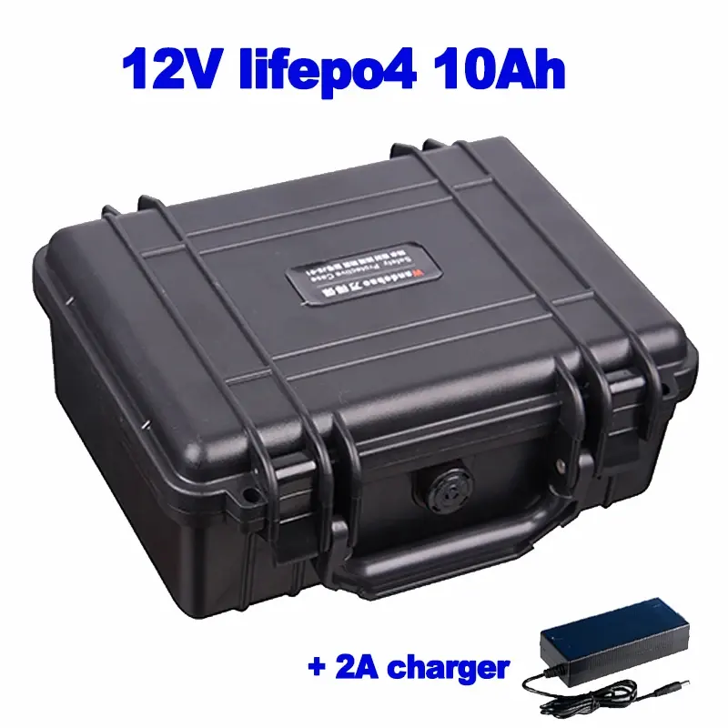 Extreme Energy impermeável 12v 10AH Lifepo4 LFP akku bateria para LED fish finder Cortador de grama marinho Ferramentas Elétricas câmera + 2A carregador