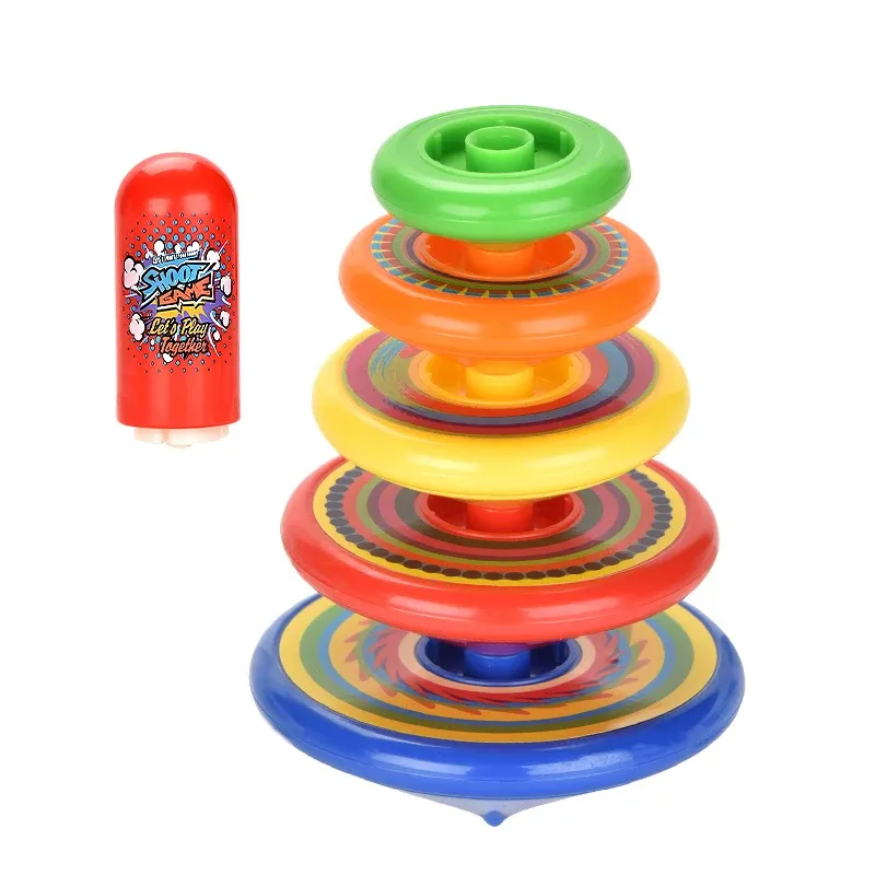 Детская ностальгия, классические игрушки, разноцветные Разноцветные Вращающиеся Гироскопы