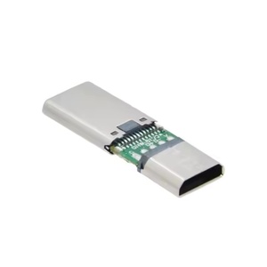 2对1 C型公对母适配器，带pc板长度24.3毫米USB C 24针至微型5针连接器转换器 - Product Image 4