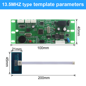 RFID EM/ID NFC incorporato porta di controllo di accesso citofono controllo di accesso ascensore con 2 pz scheda madre 2 pz portachiavi - Product Image 6