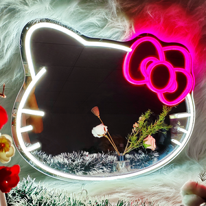 ป้ายไฟนีออน Hello Kitty LED ไฟกลางคืนปรับแต่งเองได้สำหรับสำนักงานและบริษัทไฟนีออนสว่าง - Product Image 1