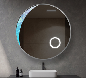 Factory Price Special Modern Various Shapes Screen Touch Control Smart Mirror Front &amp; Backlit <strong>Led</strong> Lights Anti-fog Bath Mirror - Product Image 1