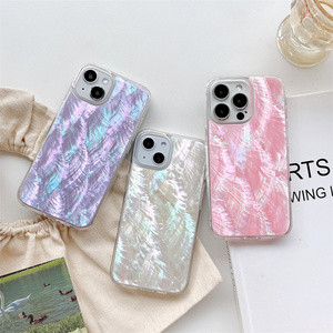 Luxury New Epoxy Real Conch Mobile Phone Cover <strong>Shell</strong> for iphone 11 12 13 14 Pro Max Pearl oyster Phone case for iphone 14 Plus - Product Image 1