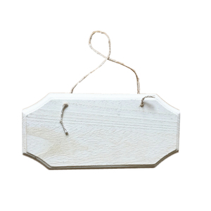 Tamaños personalizados formas placas de madera de Paulownia blanqueada con cadena colgante placa de madera letreros de madera en blanco para proyectos de manualidades DIY - Product Image 1
