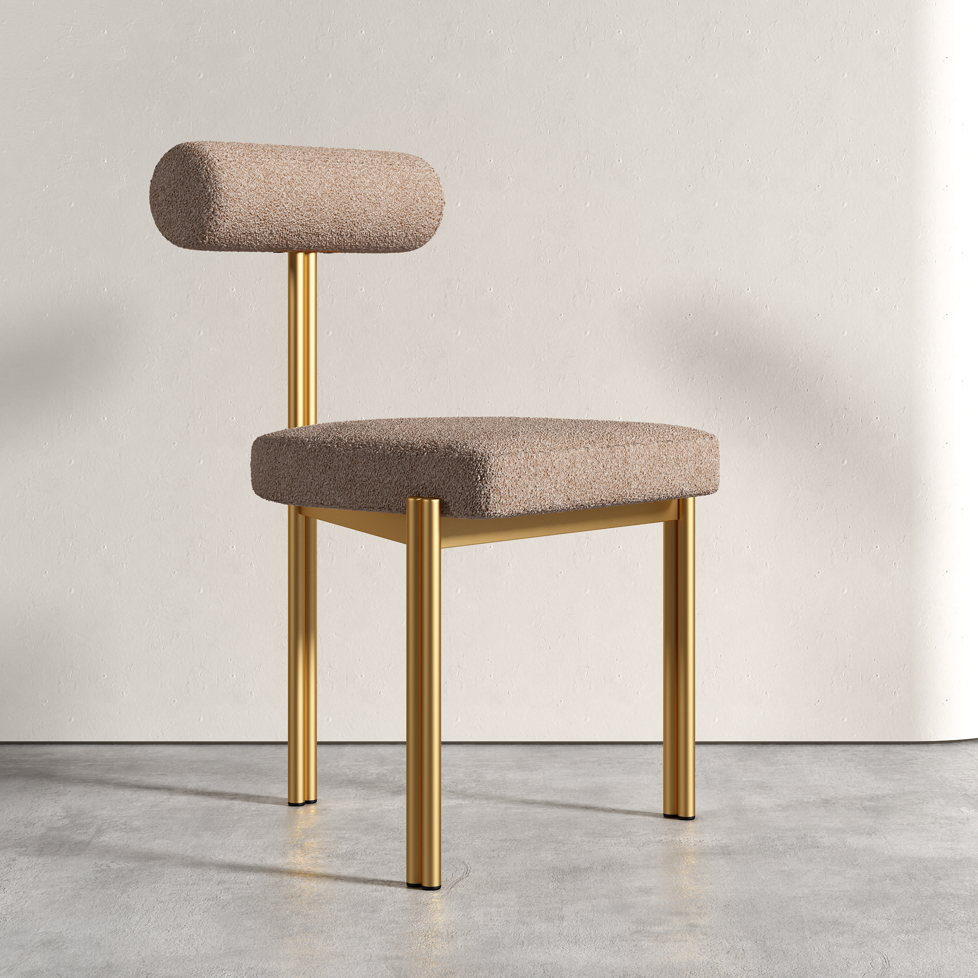 Cashmere marrón oro carbono acero