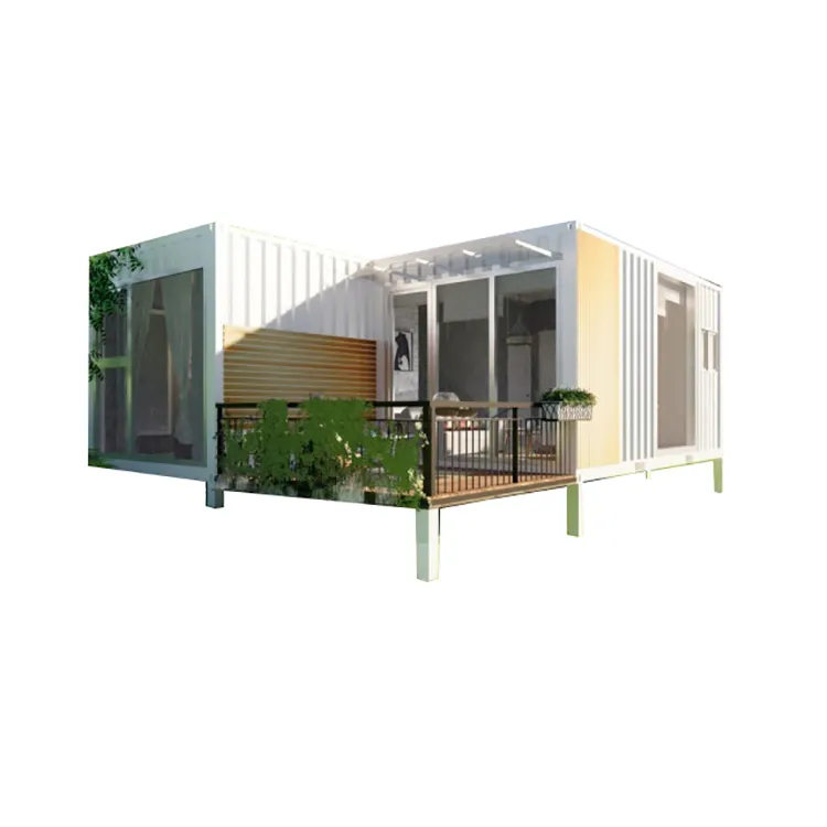 Casa de contêiner prefed móvel de luxo 20ft 40ft longa cabine modular villa casa para 2-4 pessoas glamping jardim casa