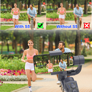 S5B手持式万向节稳定器360旋转电话万向节稳定器支架，用于带三脚架的视频Vlog拍摄 - Product Image 5