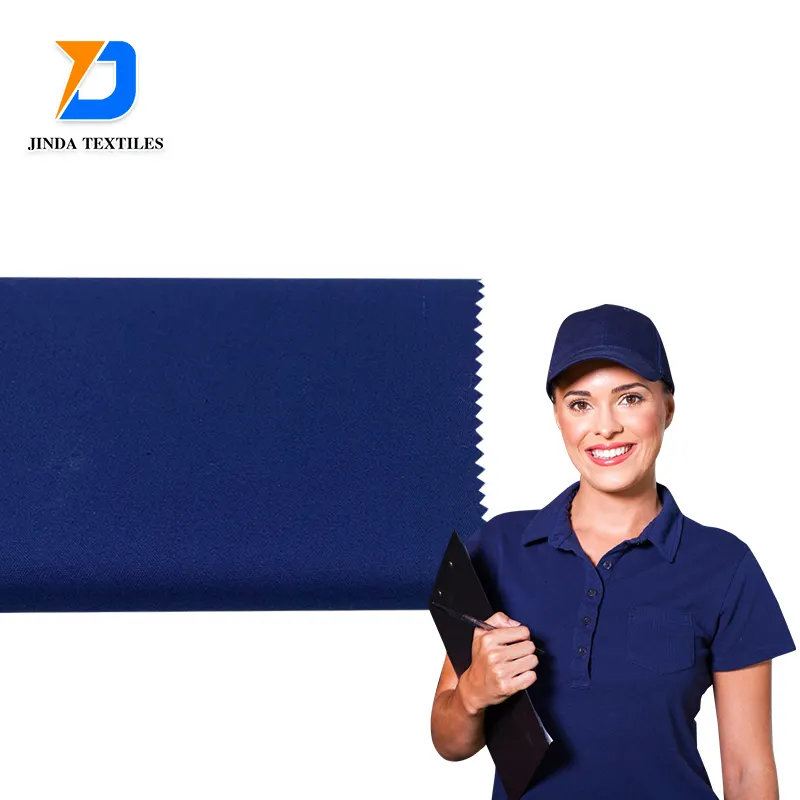 Jinda alta premium t/c 65/35 poliéster 65 algodão 35 mistura roupa de trabalho uniforme tecido