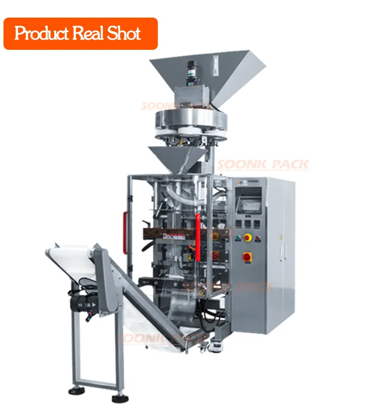 ماكينة تعبئة وتغليف أكواب الأرز الحجمية من SOONK PACK لتغليف حبوب السكر الحار بسعر المصنع