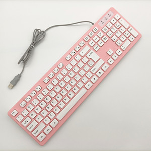 104 teclas versión estándar con cable Chocolate teclado de oficina de negocios al por mayor personalización varios idiomas teclados de juego - Product Image 4