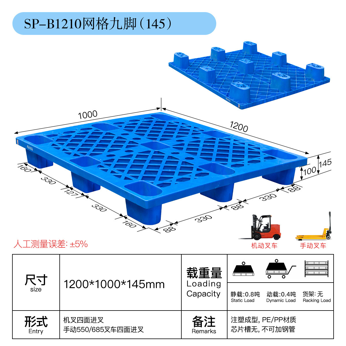 B1210 mesh nine-pin 1200*1000*145