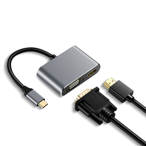 4K <strong>VGA</strong> Adapter Multi-Display USB <strong>3</strong>.<strong>1</strong> Type C to <strong>VGA</strong> Video <strong>Converter</strong> for Laptop Computer Pc 2 in <strong>1</strong> Type c Hub - Product Image 2
