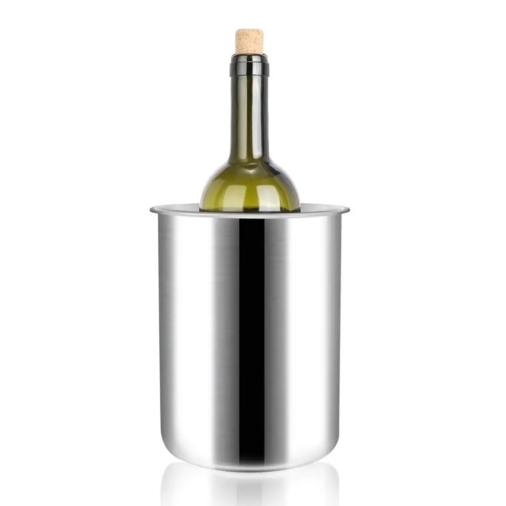 Premium grade perfect wine and champagne chiller wine cooler bucket double wall insulated stainless steel ice less bottle cooler