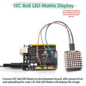 Keyes tudio Rote Farbe Common Cathode I2C 8*8 LED-Punkt matrix modul HT16K33 für Arduino