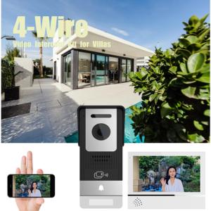 Latest New Smart Home Series Video <strong>Intercom</strong> Kit Smart Video Doorphone TUYA 4 Wired HD 7Inch Touch Screen Video <strong>Intercom</strong> <strong>System</strong> - Product Image 3
