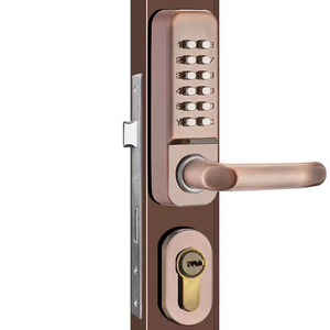 Anahtar ve şifre kombinasyonu mekanik push button kod dijital kapı kilidi - Product Image 6