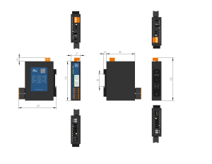 Milesgo <strong>Modbus</strong> RTU/<strong>TCP</strong> to BACnet IP/MSTP BTL Certification CE BA System IOT <strong>Data</strong> Collection - Product Image 2