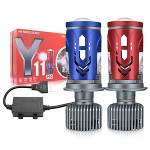 ไฟหน้า LED แบบลำแสงต่ำสูงสำหรับ Y11เลนส์ H4, ไฟหน้า LED IP68เลนส์โปรเจคเตอร์กันน้ำไฟขับรถรถยนต์โปรเจคเตอร์3570ชิพไฟตัดหมอก - Product Image 1