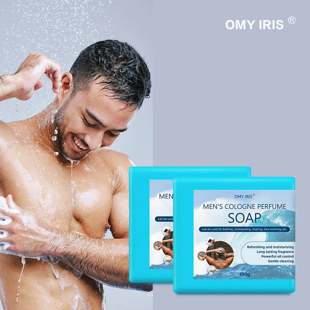 Sabonete personalizado de banho, sabonete artesanal com perfume da limpeza do corpo, clareamento natural
