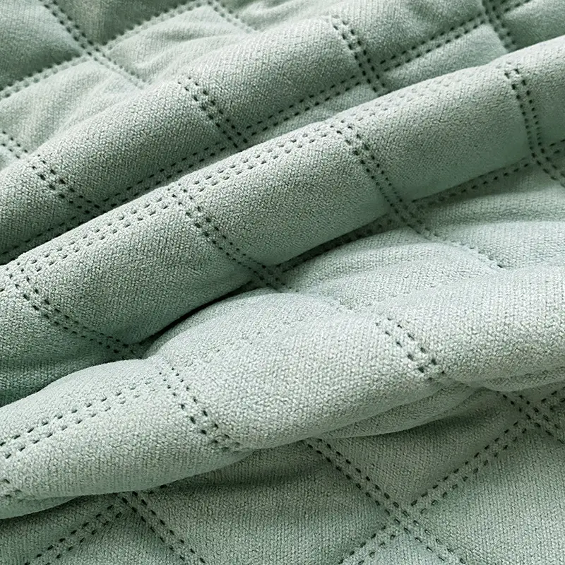 Sarung bantal sofa beludru hijau tentara Euro sarung bantal Sofa dekoratif padat sarung bantal lembut untuk tempat tidur sofa