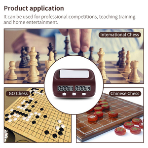 Schach Digital Memory Function Clock Profession elle Holz schach Timer Count Up Down Clock Spiel Mit Aufbewahrung tasche - Product Image 6