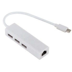 Type to <strong>USB</strong> 2.0 Network <strong>Card</strong> with 3 <strong>USB</strong> 2.0 RJ45 Type 100Mbps Network <strong>Card</strong> - Product Image 3