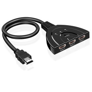 Alta definición 1080p 3 puertos Pigtail Cable HDTV Switcher 3 entradas 1 salida Video Switch 3x1 para proyección de pantalla - Product Image 2
