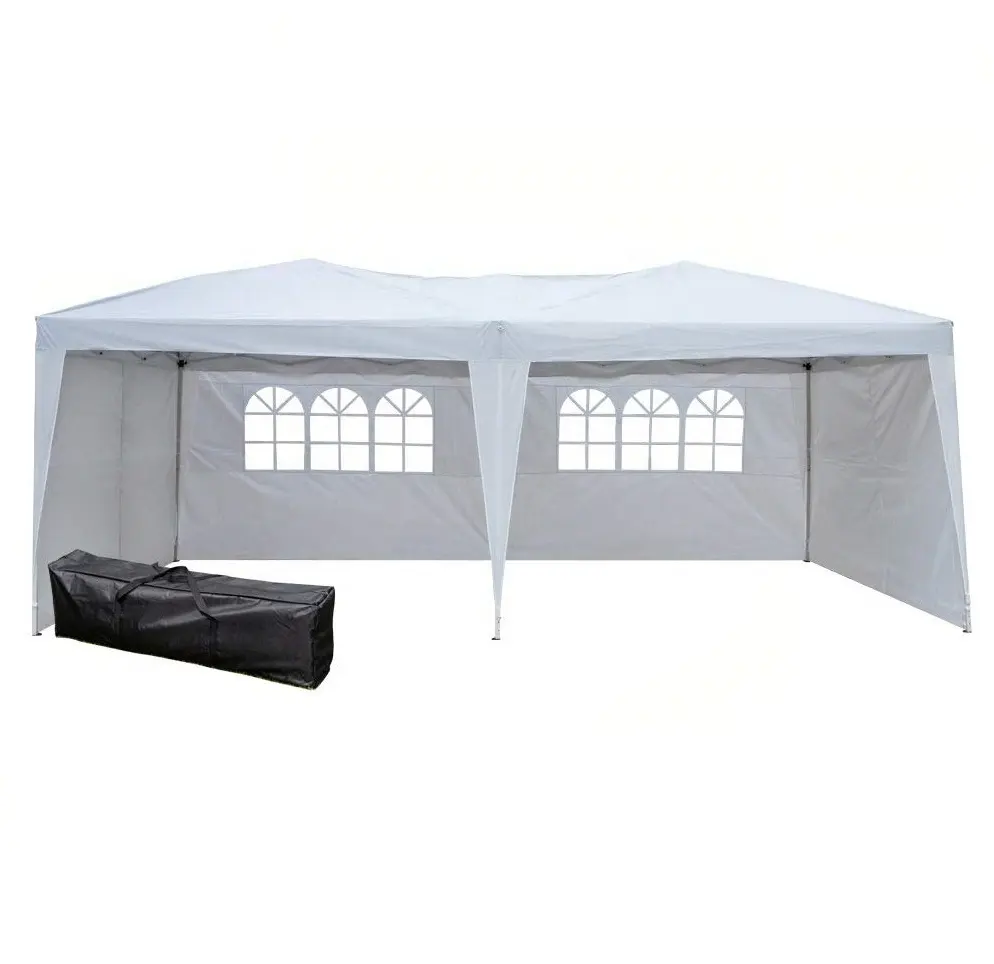 Tente murale de chapiteau imprimée personnalisée, de haute qualité, blanche, canopée commerciale pliante, pour l'extérieur, livraison gratuite, 6x3