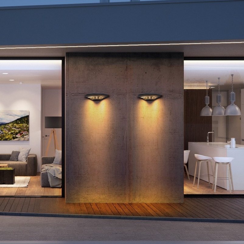 Luz led de pared para exteriores, luz de pared exterior para patio impermeable, luz de pared para terraza y balcón al aire libre simple, a prueba de humedad