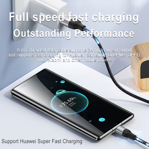 トレンド製品2024新着ブラックUSBタイプCコード電源オフ電子機器用急速充電データケーブル保護 - Product Image 5