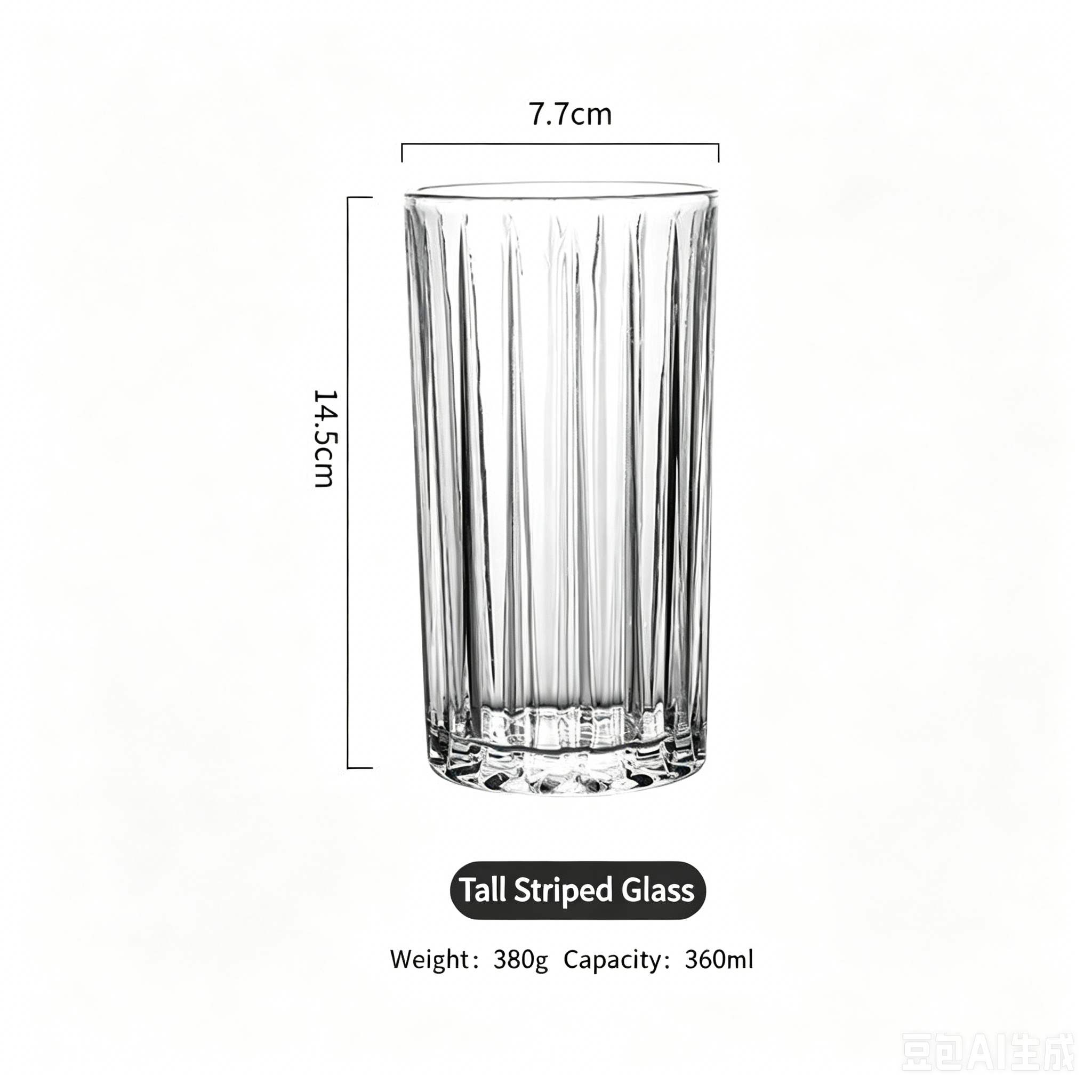 Modèle haut de 360 ml