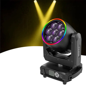 ใหม่ RDM 7X40W RGBW K15ตาผึ้งซูมไฟ LED ขยับหัวพร้อมวงแหวนวงกลมควบคุมจุด - Product Image 2