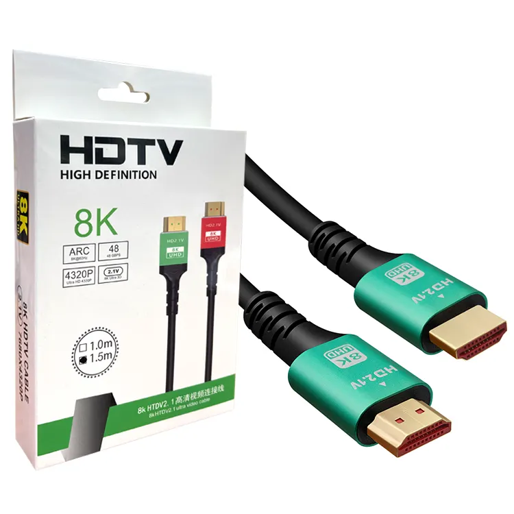 Ultra High Speed 8K HDMI Cable 1m 1.2m 1.5m 2m 3m 5m 8K 60HZ 4K 120HZ 48Gbps