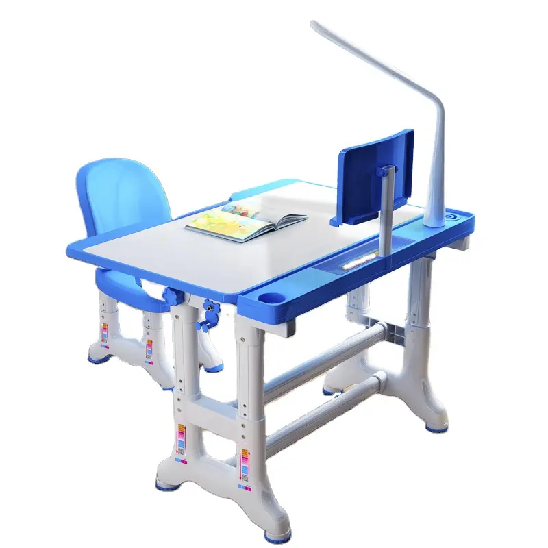 Yüksekliği ayarlanabilir ergonomik çalışma masası yazı masası çocuk çalışma masası ve sandalye seti