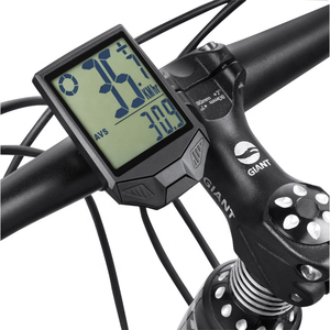 ワイヤレス自転車速度デジタルメーター自転車コンピューター温度時間フィットネストラッカーサイクリングメーターバックライト付きストップウォッチ