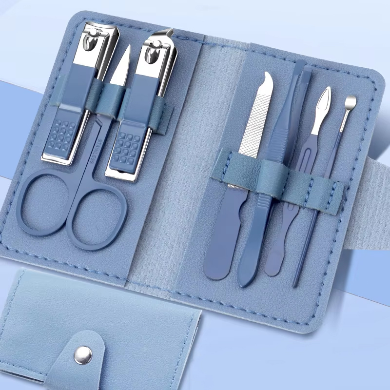 Bleu de mer profond-Ensemble de 7 pièces