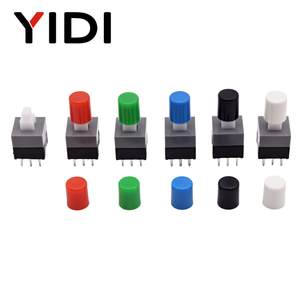 YIDI PCB mikro minyatür 6 Pin mandallama anlık 5.8x5.8 7x7 8x8 dokunsal Tact Push Button on off anahtarı kapaklı kendinden kilitleme - Product Image 2