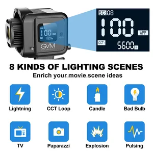 Gvm ไฟมือถือ LED คุณภาพสูง80W SD80D อย่างเป็นทางการพร้อมซอฟต์บ็อกซ์สำหรับใช้ในการถ่ายภาพและวิดีโอการควบคุมแสงแอป - Product Image 6